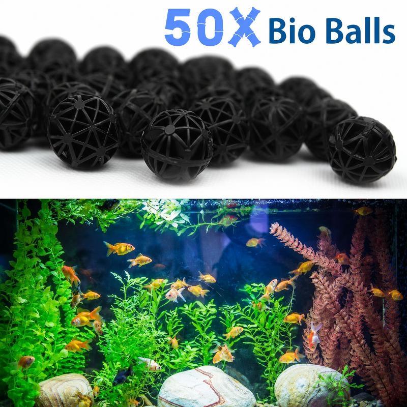 Fish Aquarium Home - 50 Piezas de Bolas de Filtro