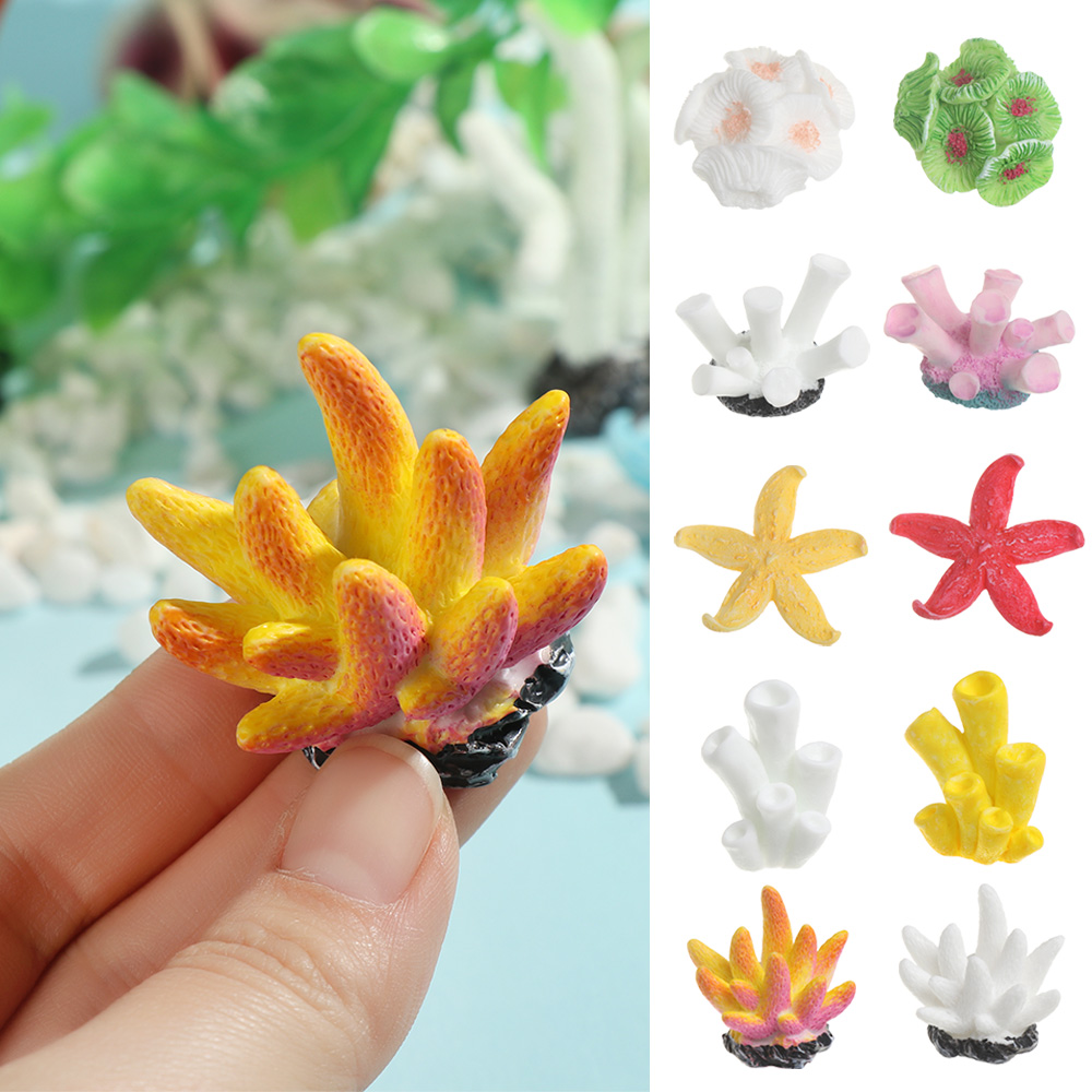 Fish Tank Gravel - Adornos de pecera de Coral Artificial,