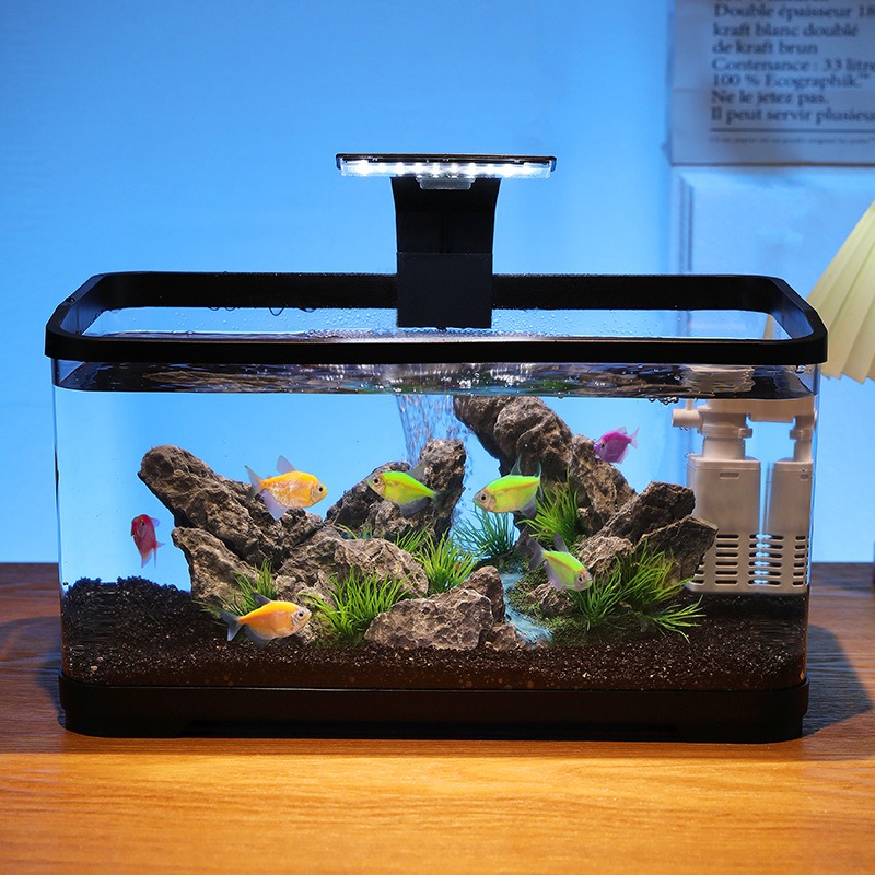 Fish Tank Filter - Acuario de sobremesa con filtro de