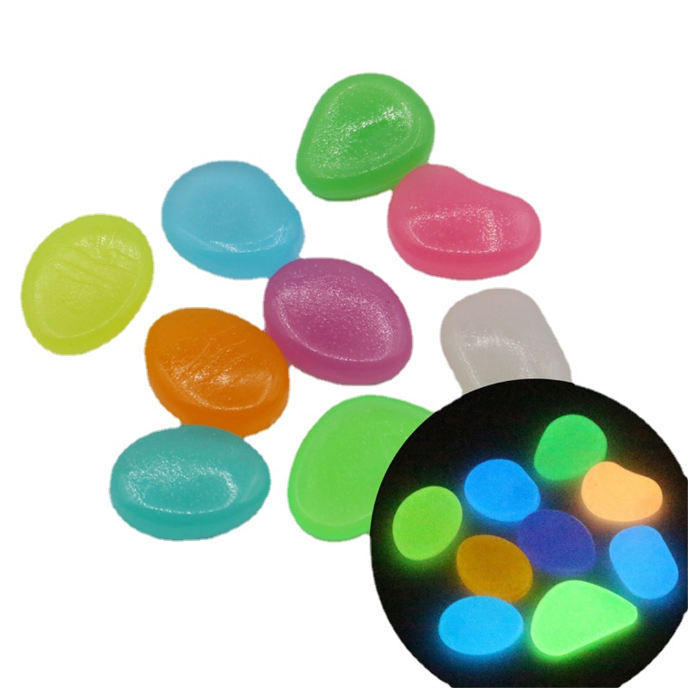 Fish Tank Gravel - 50 Uds. De piedra luminosa fluorescente,