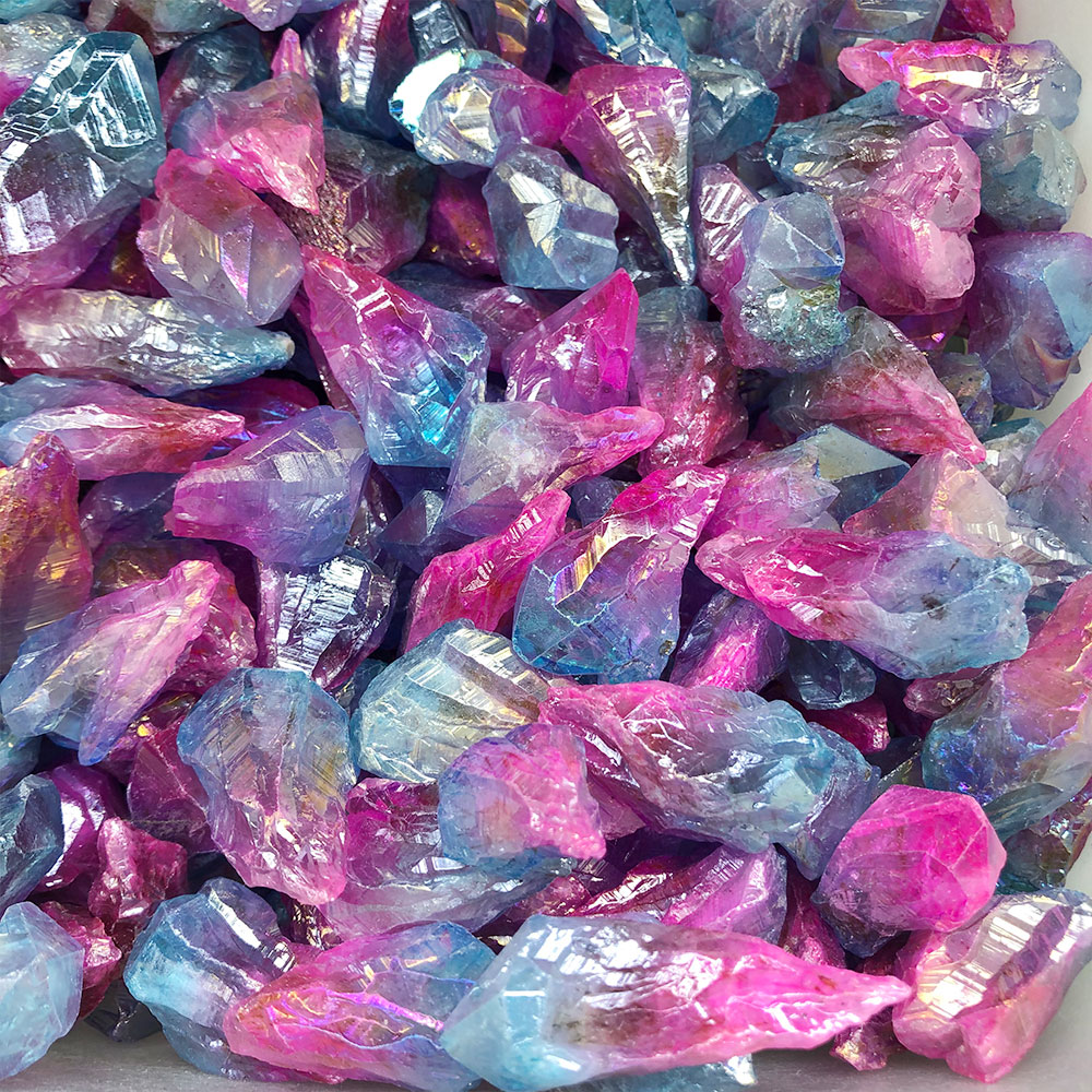 Cristales de punto azul y rosa - Aquarium Decor reseña y precio