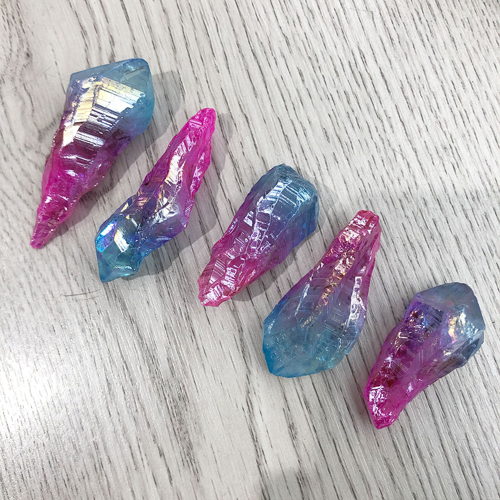 Cristales de punto azul y rosa - Aquarium Decor reseña y precio