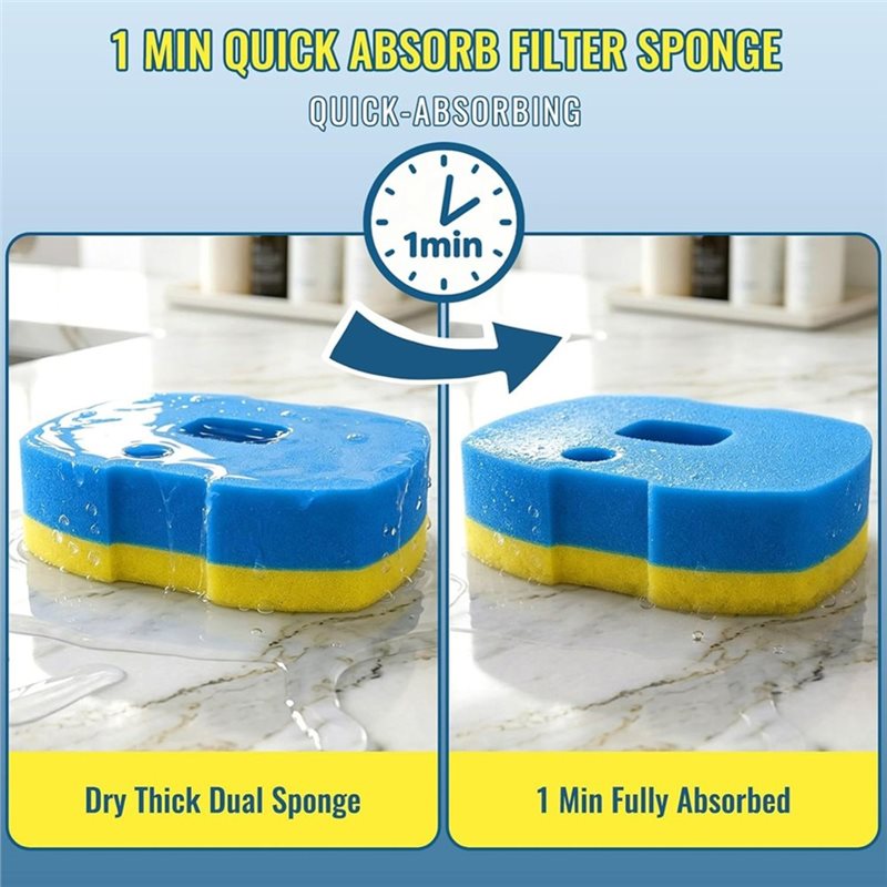 Espuma para acuarios de doble  - Aquarium Pump reseña y precio