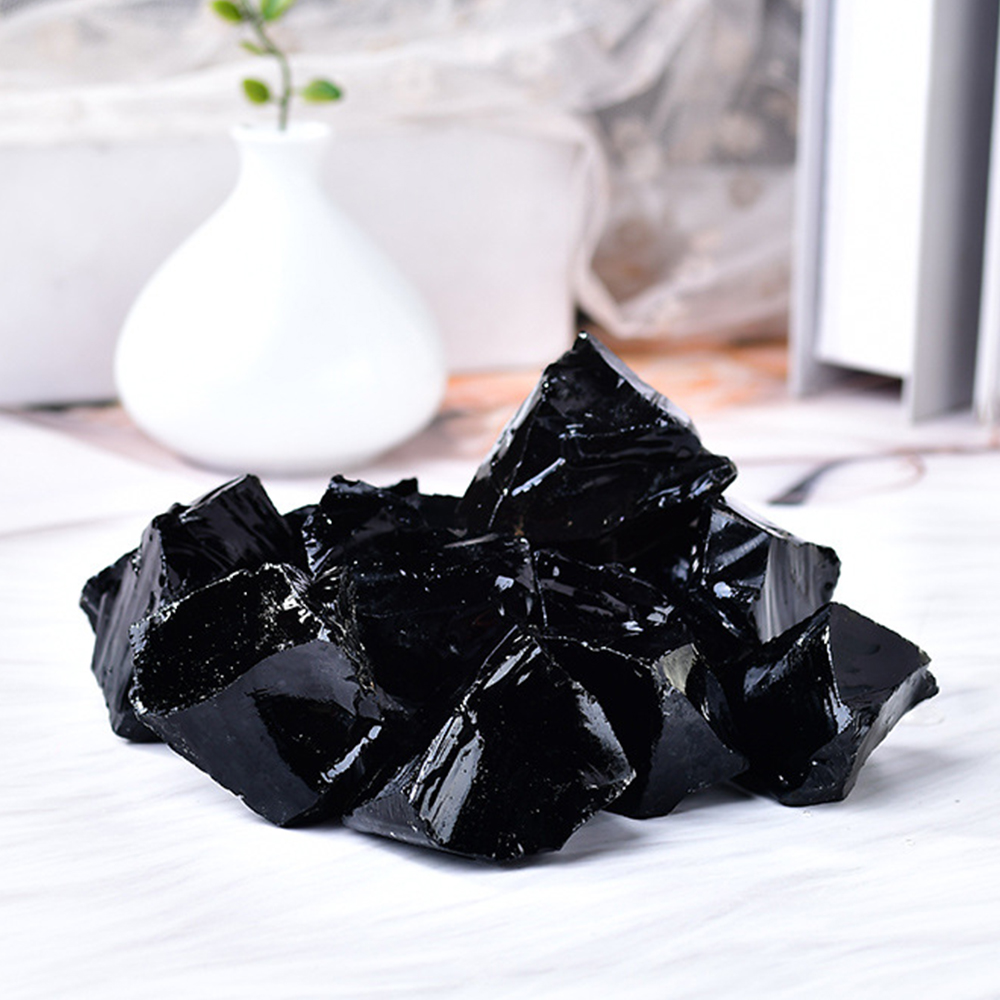 Piedra cruda de obsidiana negr - Fish Tank Gravel reseña y precio