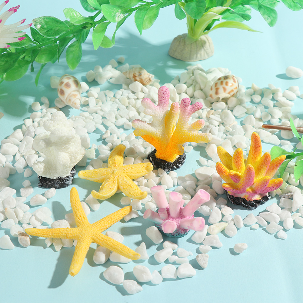 Adornos de pecera de Coral Art - Fish Tank Gravel reseña y precio