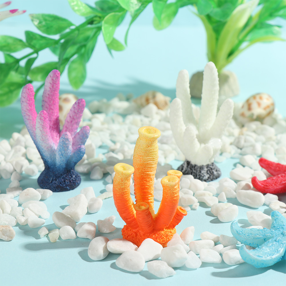 Adornos de pecera de Coral Art - Fish Tank Gravel reseña y precio