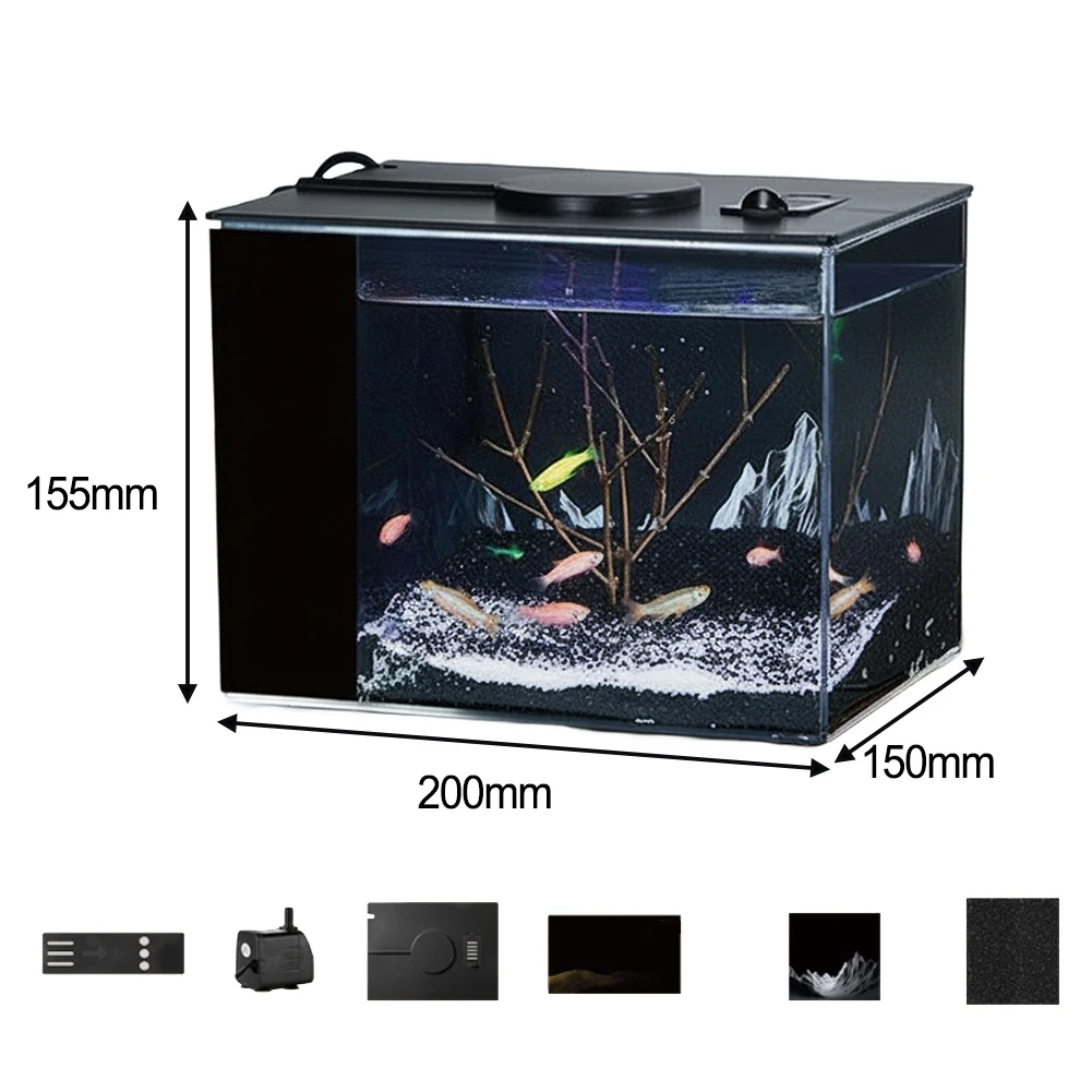 Pecera de Auto-Circulación con - Fish Aquarium Home reseña y precio