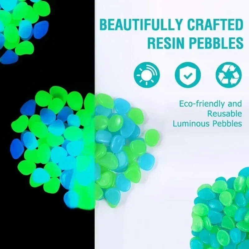 100-1000 piezas de roca lumino - Fish Tank Gravel reseña y precio