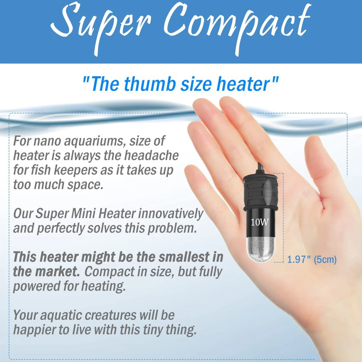 Varilla calefactora de acuario - Fish Tank Heater reseña y precio