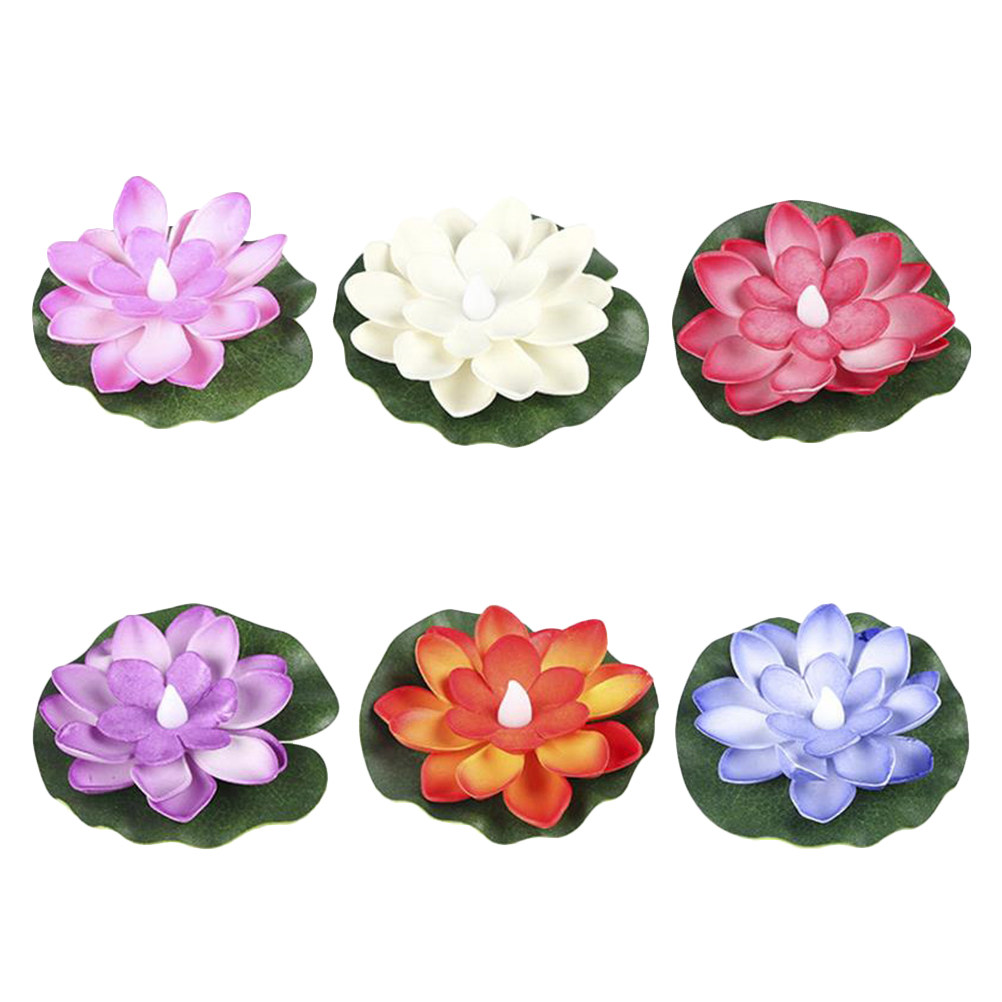 6 piezas de flores de loto art - Aquarium Decor reseña y precio