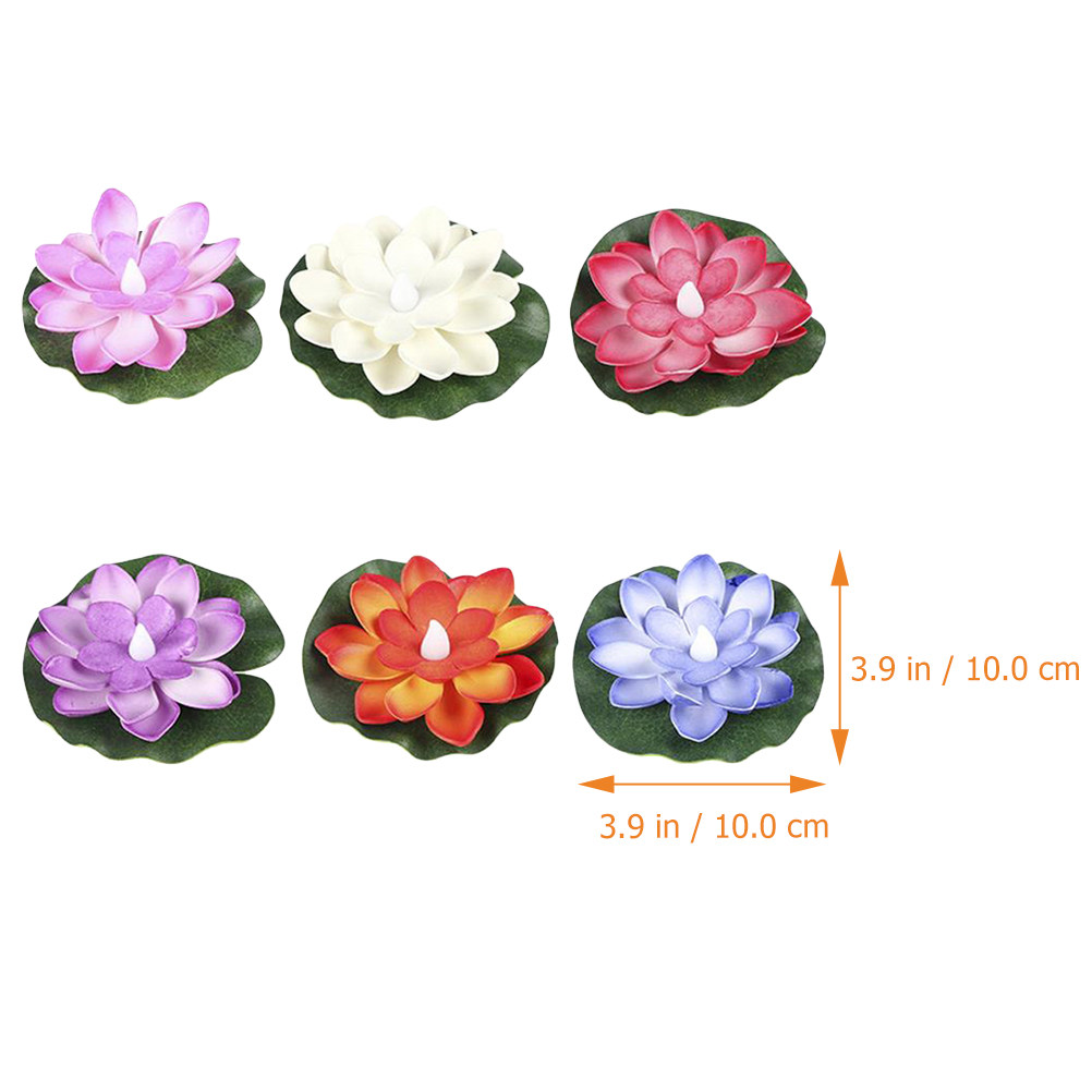 6 piezas de flores de loto art - Aquarium Decor reseña y precio