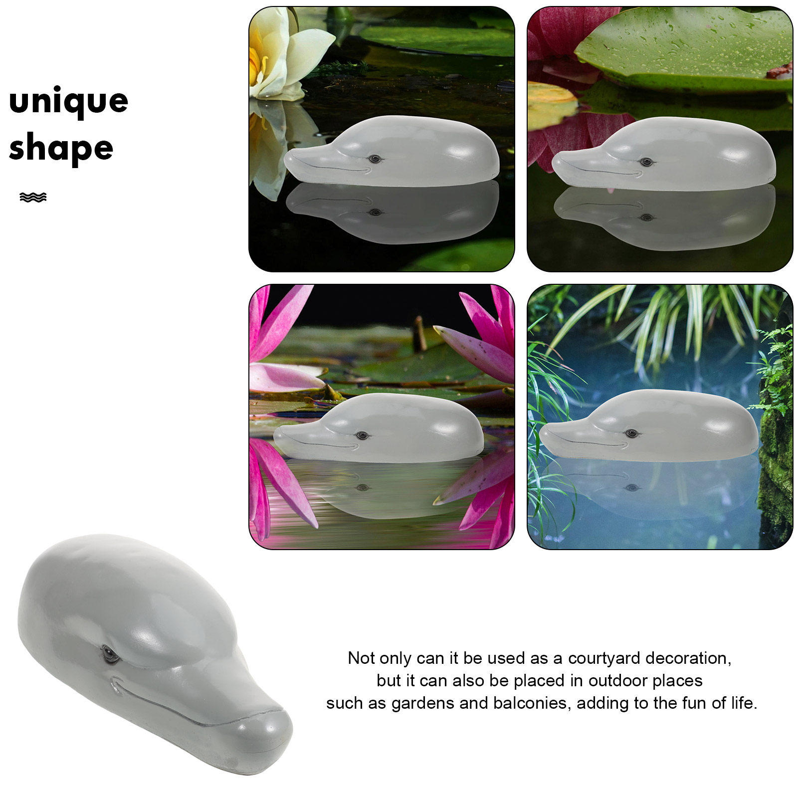 Adorno de cabeza de delfín de  - Aquarium Decor reseña y precio