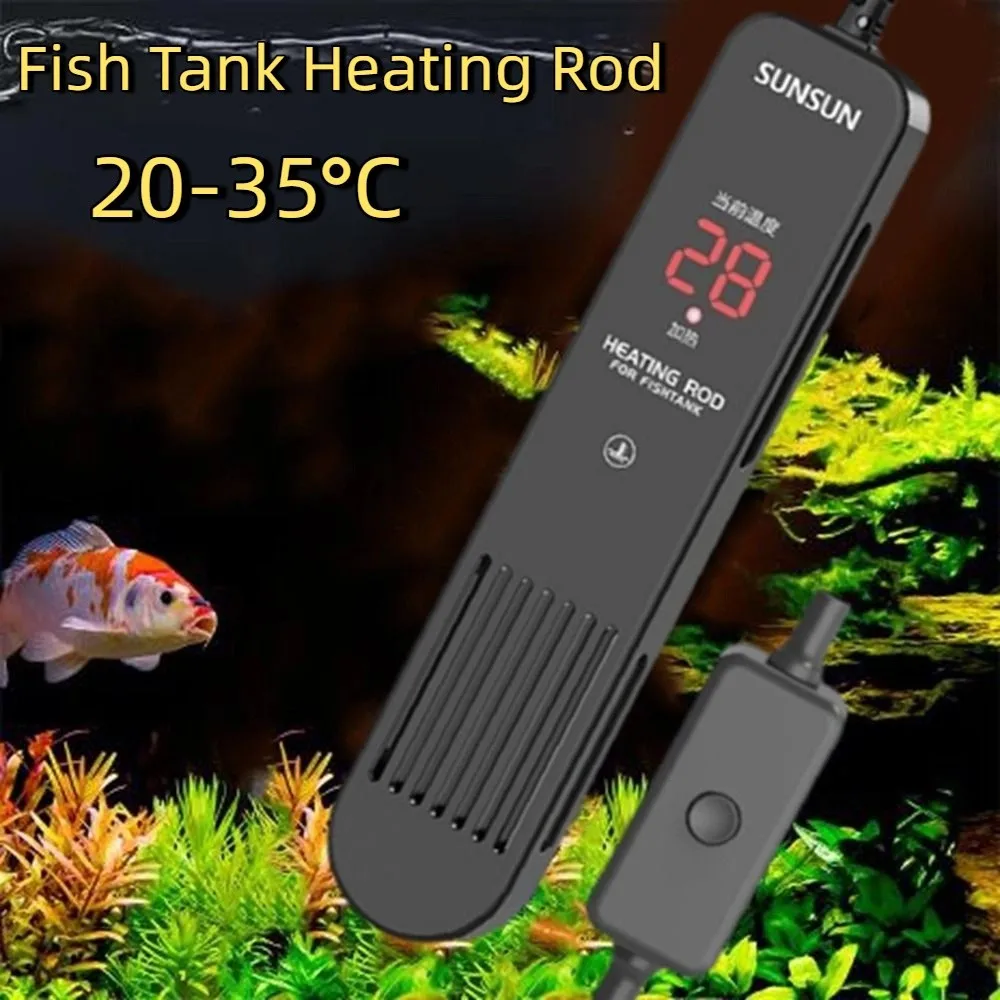 Pantalla LCD 20-35 ° C Varilla - Fish Tank Heater reseña y precio